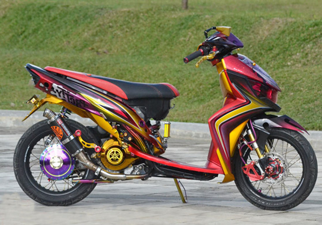 Download Ide 54 Modifikasi Airbrush Motor Mio Sporty